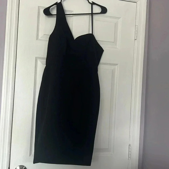 BCBGMAXAZRIA One Shoulder Mini Party Cocktail Dress Size 10 - Picture 7 of 9